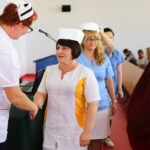 3.6.2016 Kielce. Czepkowanie studentek pielęgniarstwa i położnictwa / Wojciech Habdas / Radio Kielce