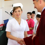 3.6.2016 Kielce. Czepkowanie studentek pielęgniarstwa i położnictwa / Wojciech Habdas / Radio Kielce