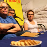 7.6.2016 Kielce. Konferencja prasowa dotycząca spektaklu "Szalbierz" w Teatrze Żeromskiego. / Wojciech Habdas / Radio Kielce