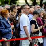 07.06.2016 Busko Zdrój. Prezydent RP Andrzej Duda spotkał się z mieszkańcami i kuracjuszami. / Wojciech Habdas / Radio Kielce