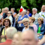 07.06.2016 Busko Zdrój. Prezydent RP Andrzej Duda spotkał się z mieszkańcami i kuracjuszami. / Wojciech Habdas / Radio Kielce