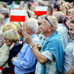 07.06.2016 Busko Zdrój. Prezydent RP Andrzej Duda spotkał się z mieszkańcami i kuracjuszami. / Wojciech Habdas / Radio Kielce