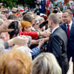 07.06.2016 Busko Zdrój. Prezydent RP Andrzej Duda spotkał się z mieszkańcami i kuracjuszami. / Wojciech Habdas / Radio Kielce