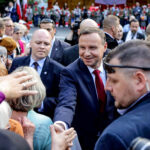 07.06.2016 Busko Zdrój. Prezydent RP Andrzej Duda spotkał się z mieszkańcami i kuracjuszami. / Wojciech Habdas / Radio Kielce