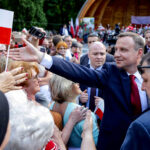 07.06.2016 Busko Zdrój. Prezydent RP Andrzej Duda spotkał się z mieszkańcami i kuracjuszami. / Wojciech Habdas / Radio Kielce