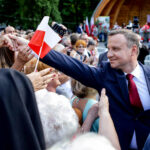 07.06.2016 Busko Zdrój. Prezydent RP Andrzej Duda spotkał się z mieszkańcami i kuracjuszami. / Wojciech Habdas / Radio Kielce