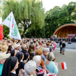 07.06.2016 Busko Zdrój. Prezydent RP Andrzej Duda spotkał się z mieszkańcami i kuracjuszami. / Wojciech Habdas / Radio Kielce