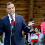 07.06.2016 Busko Zdrój. Prezydent RP Andrzej Duda spotkał się z mieszkańcami i kuracjuszami. / Wojciech Habdas / Radio Kielce