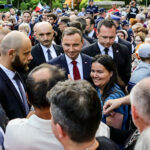 07.06.2016 Busko Zdrój. Prezydent RP Andrzej Duda spotkał się z mieszkańcami i kuracjuszami. / Wojciech Habdas / Radio Kielce