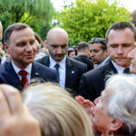 07.06.2016 Busko Zdrój. Prezydent RP Andrzej Duda spotkał się z mieszkańcami i kuracjuszami. / Wojciech Habdas / Radio Kielce