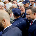 07.06.2016 Busko Zdrój. Prezydent RP Andrzej Duda spotkał się z mieszkańcami i kuracjuszami. / Wojciech Habdas / Radio Kielce