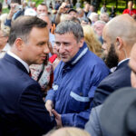 07.06.2016 Busko Zdrój. Prezydent RP Andrzej Duda spotkał się z mieszkańcami i kuracjuszami. / Wojciech Habdas / Radio Kielce