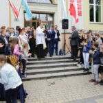 11.06.2016. Happening pod hasłem "Kostka biega po kostce do Kostki” w Zespole Szkół Katolickich Diecezji Kieleckiej / Wojciech Habdas / Radio Kielce