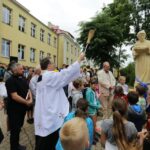 11.06.2016. Happening pod hasłem "Kostka biega po kostce do Kostki” w Zespole Szkół Katolickich Diecezji Kieleckiej / Wojciech Habdas / Radio Kielce