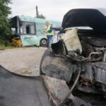 Wypadek w Nowinach (31 lipca 2016 r.) / Piotr Michalski / Radio Kielce