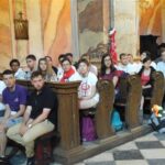 22.07.2016 Jędrzejów. Pielgrzymi z Francji zwiedzają miasto / Ewa Pociejowska-Gawęda / Radio Kielce