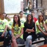 22.07.2016 Jędrzejów. Pielgrzymi z Francji zwiedzają miasto / Ewa Pociejowska-Gawęda / Radio Kielce