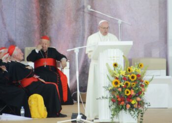 Kraków - Błonia.Papież Franciszek spotkał się z uczestnikami ŚDM (28 lipca 2016 r.) / Wojciech Habdas / Radio Kielce