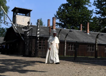 29.07.2016 Papież Franciszek w Auschwitz-Birkenau. / Mazur / episkopat.pl