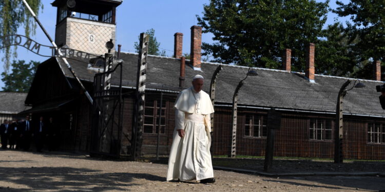 29.07.2016 Papież Franciszek w Auschwitz-Birkenau. / Mazur / episkopat.pl