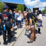 20.07.2016. Grupa pielgrzymów z Kanady wybrała się do Chęcin / Jarosław Kumor / Radio Kielce