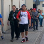 20.07.2016. Grupa pielgrzymów z Kanady wybrała się do Chęcin / Jarosław Kumor / Radio Kielce