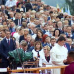 28.07.2016. Msza święta na Jasnej Górze w 1050-lecie chrztu Polski sprawowana przez papieża Franciszka / Bartłomiej Zapała / Radio Kielce