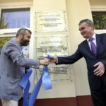 02.07.2016 Kielce. Odsłonięcie tablic z cytatami papieży dotyczących pogromu kieleckiego. / Jarosław Kubalski / Radio Kielce