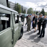 5.7.2016 Kielce. Świętokrzyski Urząd Wojewódzki organizuje na placu Wolności w Kielcach dwudniowy piknik związany ze szczytem NATO w Polsce. O planach poinformowała na konferencji prasowej wojewoda świętokrzyski Agata Wojtyszek / Jarosław Kubalski / Radio Kielce