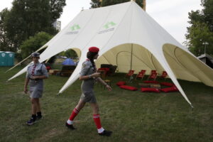 11.07.2016 Kielce. Festiwal Harcerski. Obóz festiwalowy na przy al. 1000-lecia Państwa Polskiego. / Jarosław Kubalski / Radio Kielce