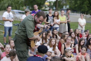 11.07.2016 Kielce. Festiwal Harcerski. Obóz festiwalowy na przy al. 1000-lecia Państwa Polskiego. / Jarosław Kubalski / Radio Kielce