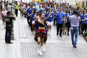 11.07.2016 Kielce. Festiwal Harcerski. Korowód. / Jarosław Kubalski / Radio Kielce