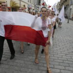 11.07.2016 Kielce. Festiwal Harcerski. Korowód. / Jarosław Kubalski / Radio Kielce