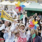 11.07.2016 Kielce. Festiwal Harcerski. Korowód. / Jarosław Kubalski / Radio Kielce