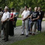 11.07.2016 Kielce. Upamiętnienie zbrodni wołyńskiej. Uczestnicy przeszli od katedry na cmentarz partyzancki. / Jarosław Kubalski / Radio Kielce