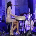 14.07.2016 Starachowice. Koncert podsumowujący XII Mistrzowskie Warsztaty Agaty Steczkowskiej. Agata Steczkowska. / Jarosław Kubalski / Radio Kielce
