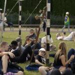 21.07.2016 Pielgrzymi z różnych krajów, zdążający na Światowe Dni Młodzieży w Krakowie spotkali się w Wiślicy. / Jarosław Kubalski / Radio Kielce