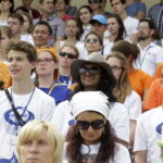 23.07.2016 Kielce. Msza Święta i Wieczór Uwielbienia na Kolporter Arena dla pielgrzymów. / Jarosław Kubalski / Radio Kielce