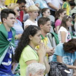 23.07.2016 Kielce. Msza Święta i Wieczór Uwielbienia na Kolporter Arena dla pielgrzymów. / Jarosław Kubalski / Radio Kielce