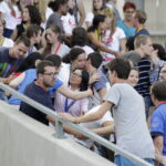 23.07.2016 Kielce. Msza Święta i Wieczór Uwielbienia na Kolporter Arena dla pielgrzymów. / Jarosław Kubalski / Radio Kielce