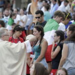 23.07.2016 Kielce. Msza Święta i Wieczór Uwielbienia na Kolporter Arena dla pielgrzymów. / Jarosław Kubalski / Radio Kielce
