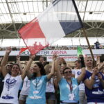 23.07.2016 Kielce. Msza Święta i Wieczór Uwielbienia na Kolporter Arena dla pielgrzymów. / Jarosław Kubalski / Radio Kielce