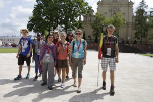 23.07.2016 Kielce. Pielgrzymi na ŚDM zwiedzają miasto. / Jarosław Kubalski / Radio Kielce