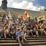 23.07.2016 Kielce. Pielgrzymi na ŚDM zwiedzają miasto. / Jarosław Kubalski / Radio Kielce