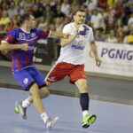 28.07.2016 Kielce. Mecz towarzyski w piłkę ręczna. Reprezentacja Polski - Motor Zaporoże. Michał Jurecki. / Jarosław Kubalski / Radio Kielce