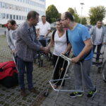 29.07.2016 Kielce. Grupa niepełnosprawnych z Kielc i powiatu wyjeżdża na turnus rehabilitacyjny do Mrzeżyna / Jarosław Kubalski / Radio Kielce