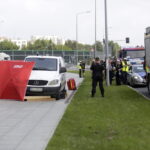 29.07.2016 Kielce. Śmiertelne potrącenie pieszej na chodniku przy ulicy Solidarności. / Jarosław Kubalski / Radio Kielce