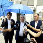 27.07.2016 Kielce. Andrzej Pruś, Krzysztof Lipiec i Marek Kwitek podczas konferencji prasowej na temat zwiększenia środków na kulturę. / Jarosław Kubalski / Radio Kielce