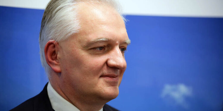 22.1.2016 Kielce. Wicepremier, minister nauki i szkolnictwa wyższego Jarosław Gowin odwiedził Kielce. / Wojciech Habdas / Radio Kielce