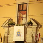 27.06.2016. Papież Franciszek w oknie papieskim na Franciszkańskiej 3 / Włodzimierz Batóg / Radio Kielce